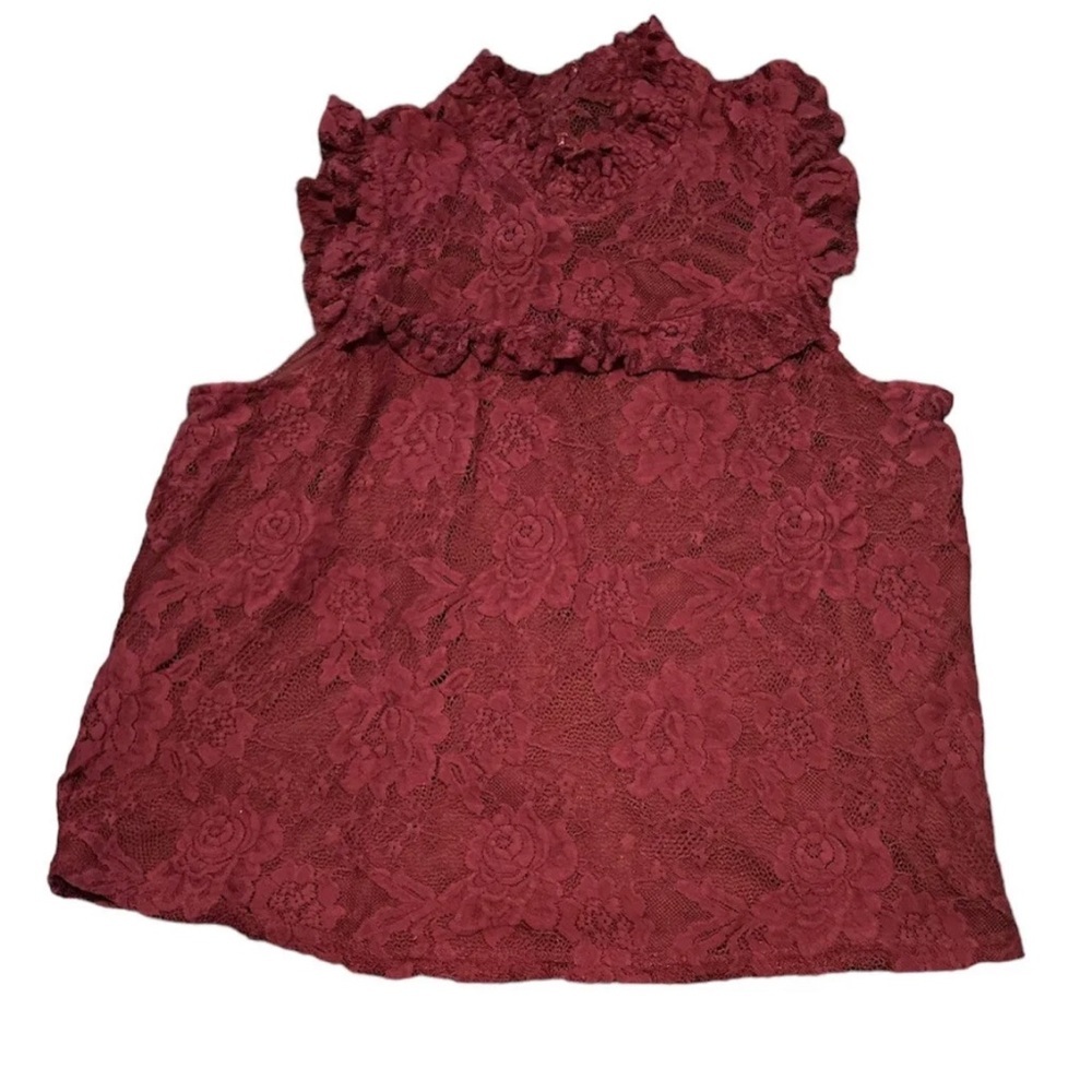 Bleuh Ciel Lace Top Back Button Closure Size L